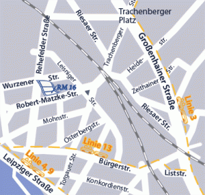 Stadtplan Anfahrt Rm16