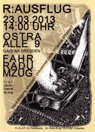 Kommt alle mit euren FahrrÃ¤dern am Samstag, den 23.3. um 14 Uhr zur Ostra-Allee 9 (Sitz der Gagfah)!