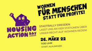 Housing Action Day 2022 Dresden Pieschen
